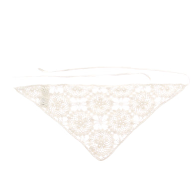 Bandana en crochet blanc