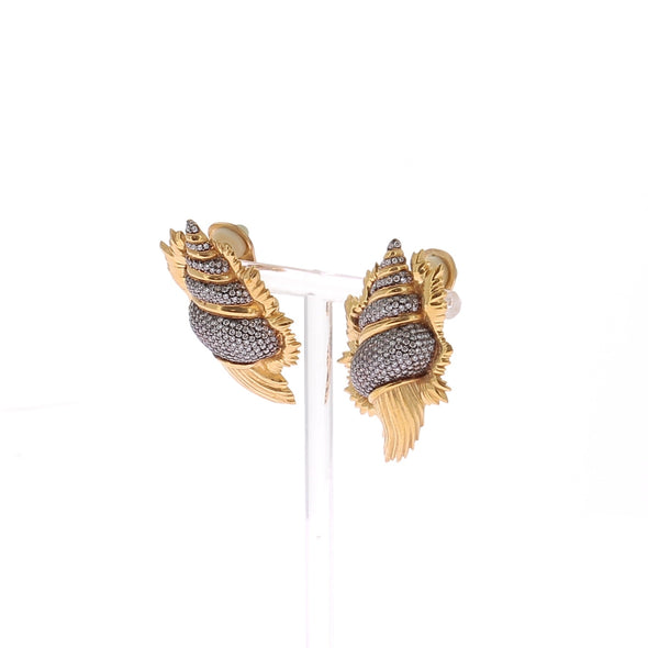 Boucles d'oreilles en plaqué or 24 carats
