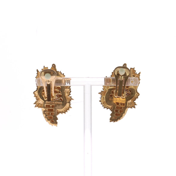 Boucles d'oreilles en plaqué or 24 carats