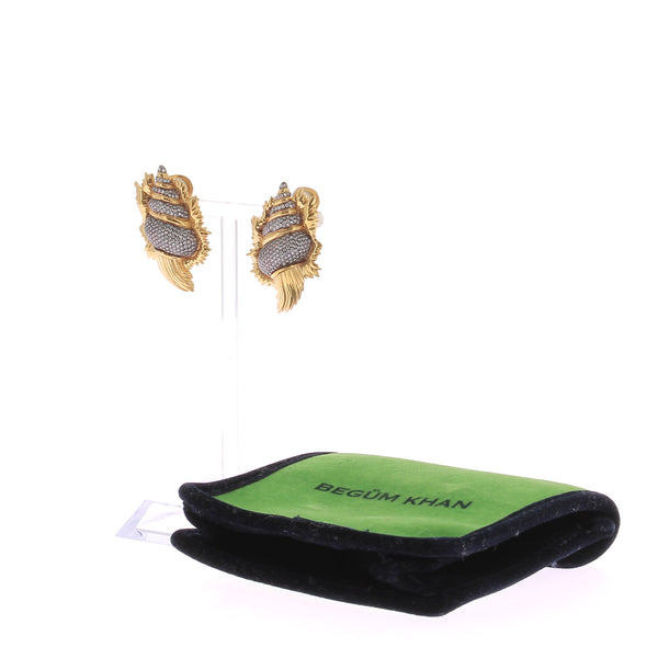 Boucles d'oreilles en plaqué or 24 carats