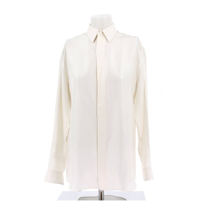 Chemise en soie blanche