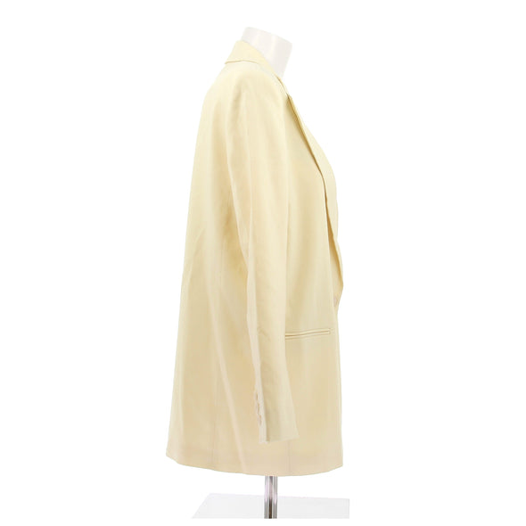 Blazer jaune en lin