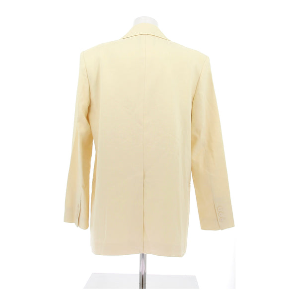 Blazer jaune en lin
