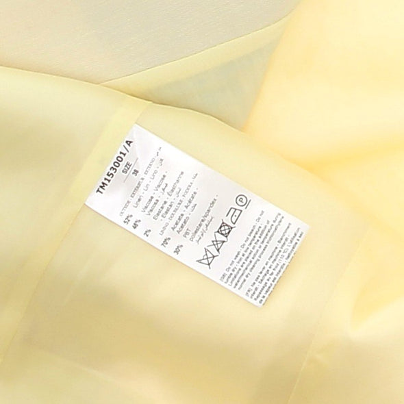 Blazer jaune en lin