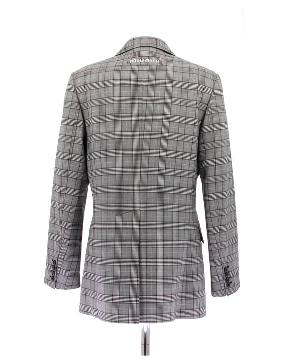 Blazer en laine gris