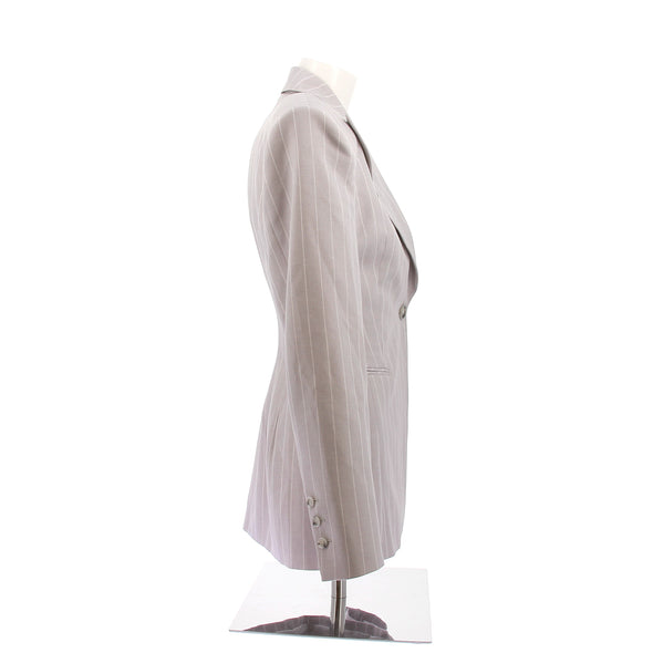 Blazer gris à rayures