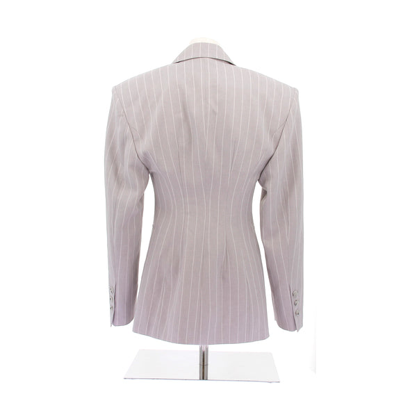 Blazer gris à rayures