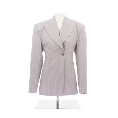 Blazer gris à rayures