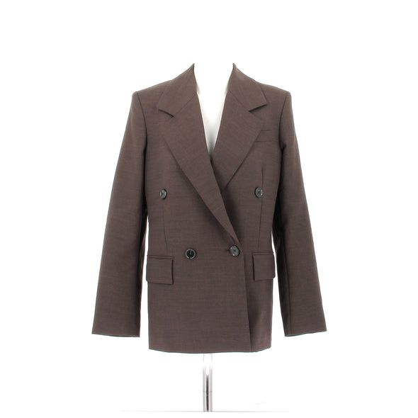 Blazer en laine marron