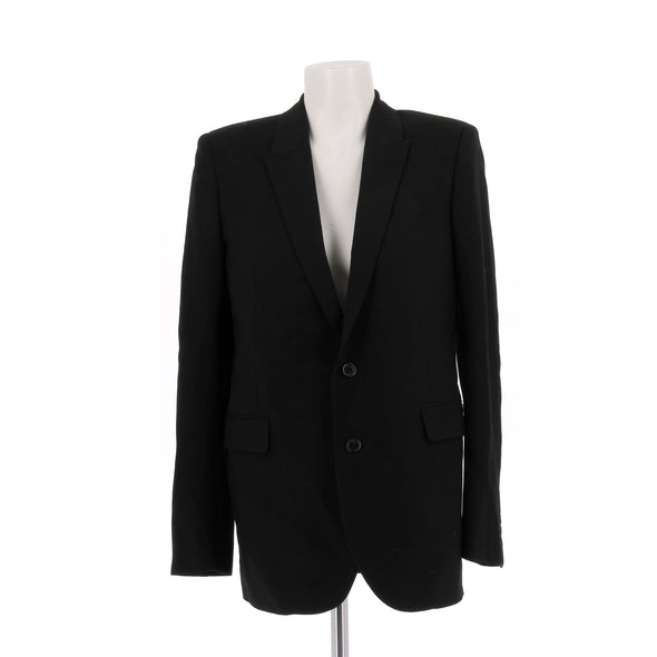 Blazer noir en laine
