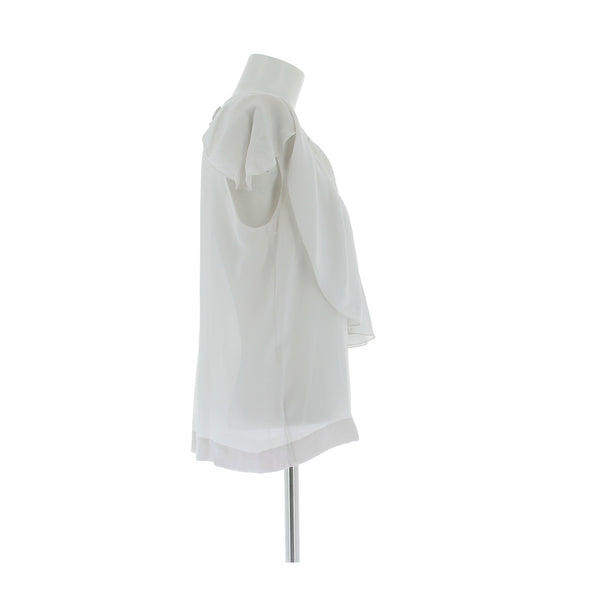 Blouse en soie grise