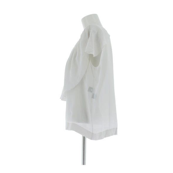 Blouse en soie grise