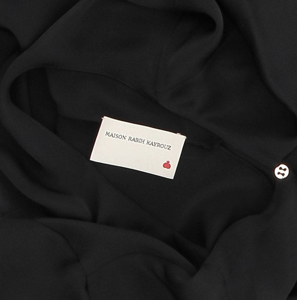 Blouse noire à manches longues