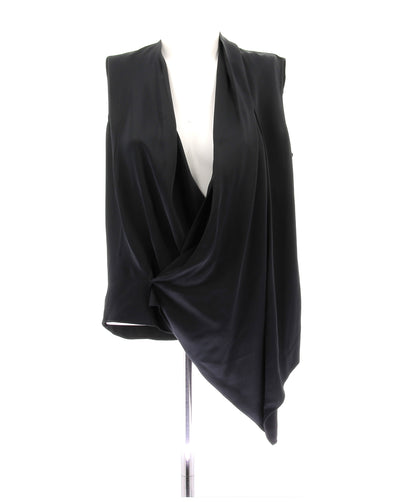 Blouse satinée