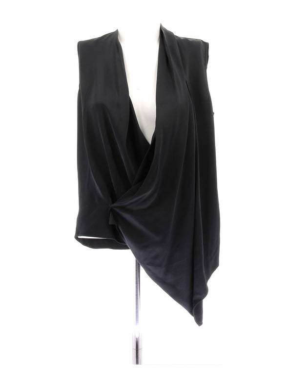 Blouse satinée