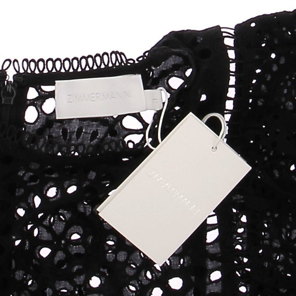 Blouse noire en dentelle