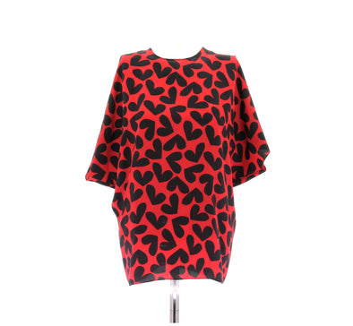 Blouse en soie bicolore