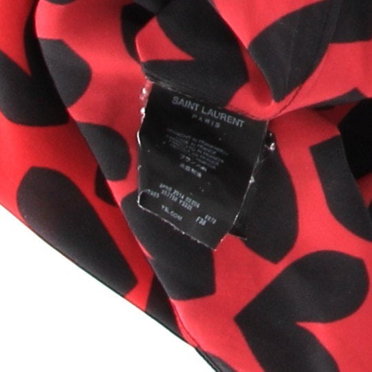 Blouse en soie bicolore