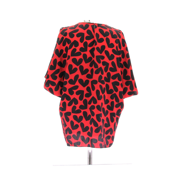 Blouse en soie bicolore