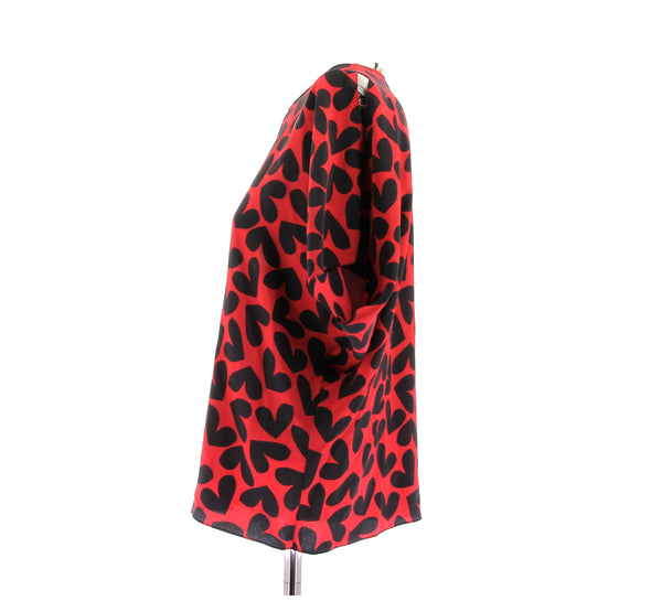 Blouse en soie bicolore