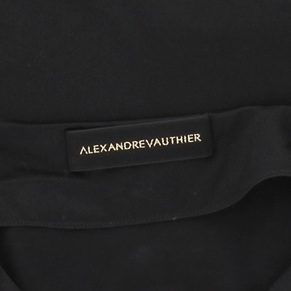 Blouse en soie noire