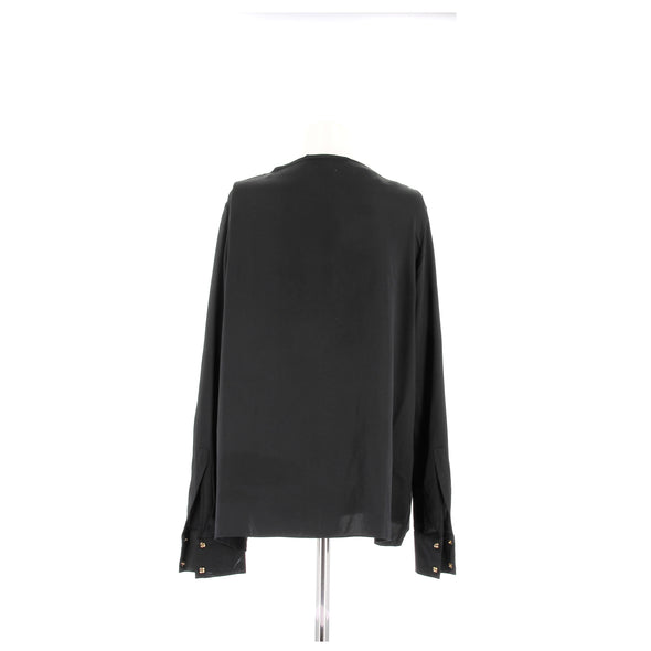 Blouse en soie noire