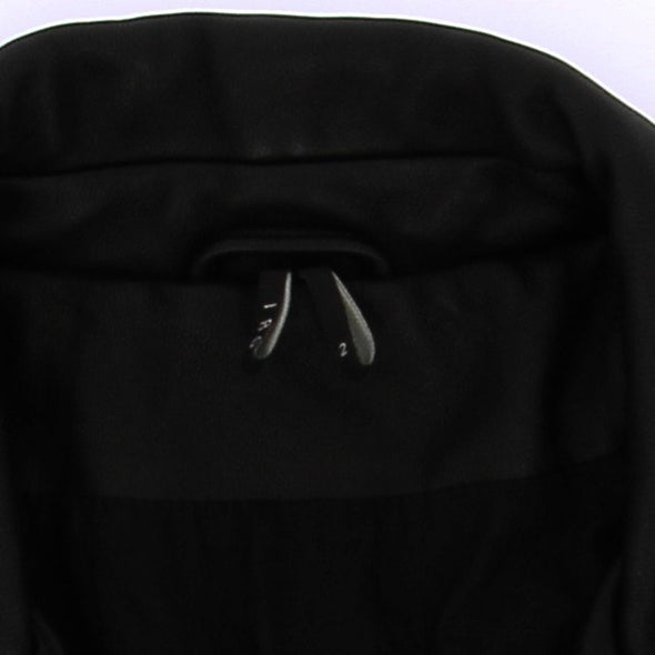Veste en cuir noire