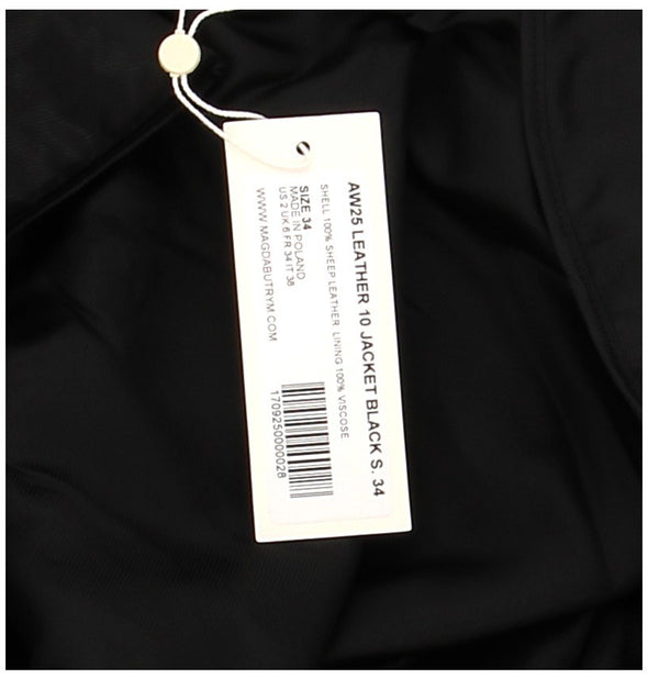 Blouson en cuir noir