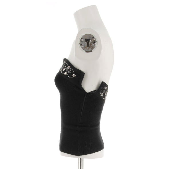 Top Bustier noir