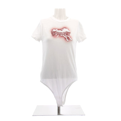 Body blanc à imprimé