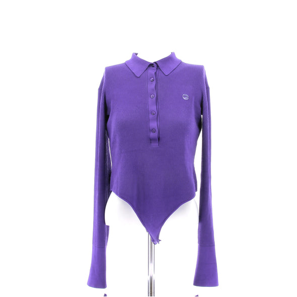 Body côtelé violet