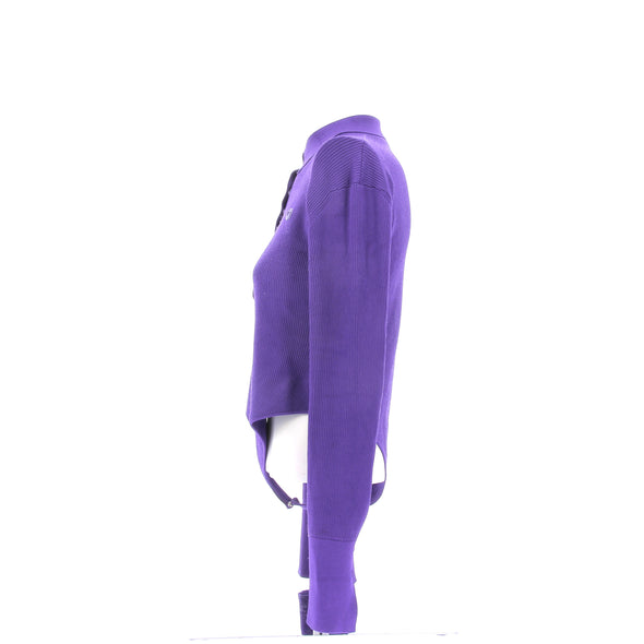 Body côtelé violet