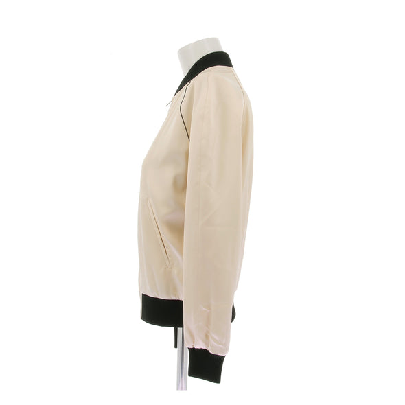 Bomber satiné beige