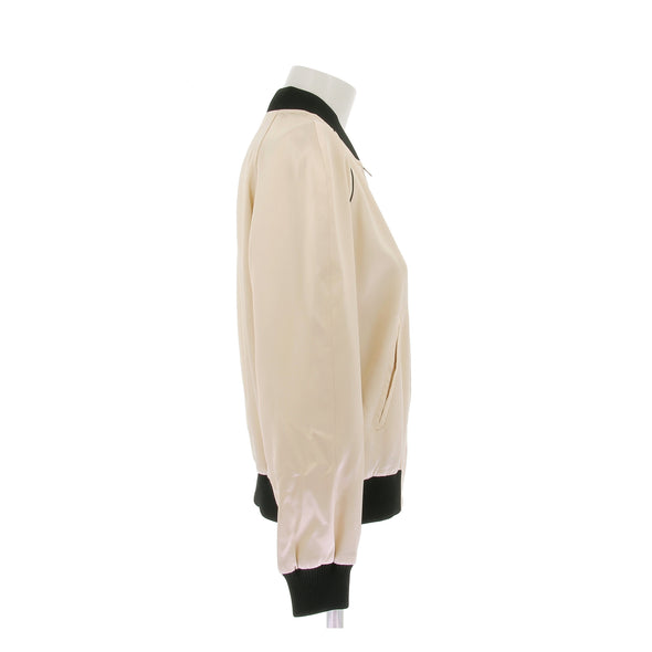 Bomber satiné beige