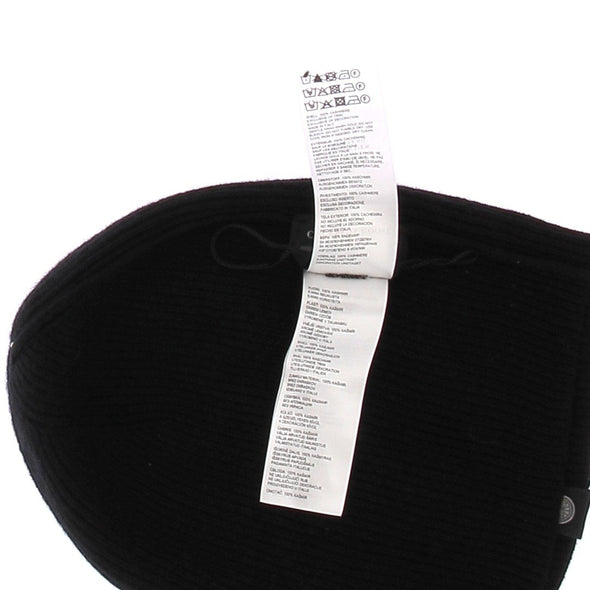 Bonnet noir en cachemire
