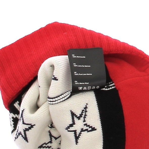 Bonnet en laine tricolore