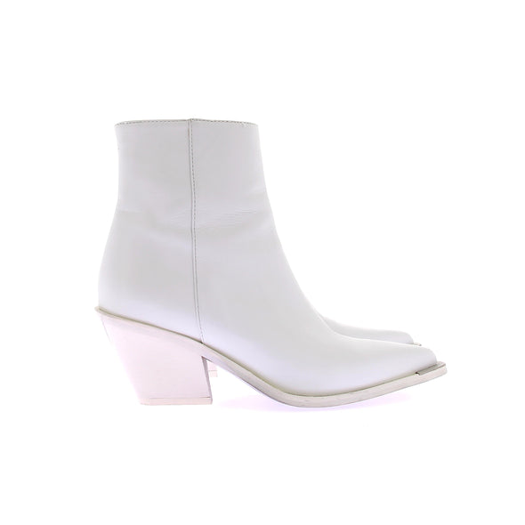 Boots santiags en cuir blanc