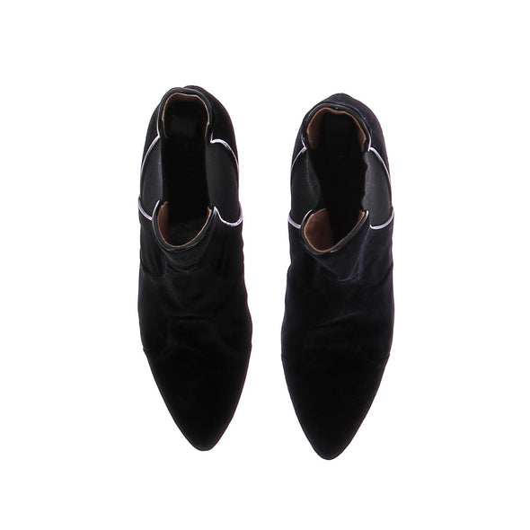 Bottines en velours