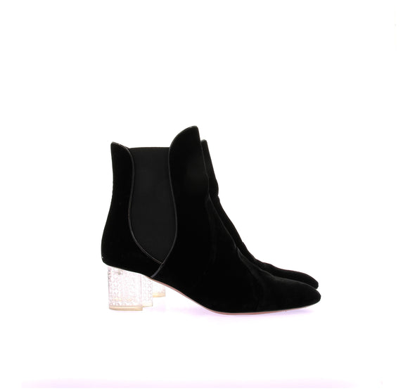 Bottines en velours