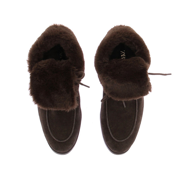 Bottines en fausse fourrure