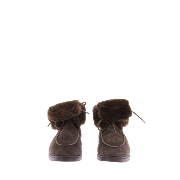 Bottines en fausse fourrure
