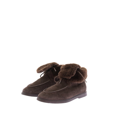 Bottines en fausse fourrure