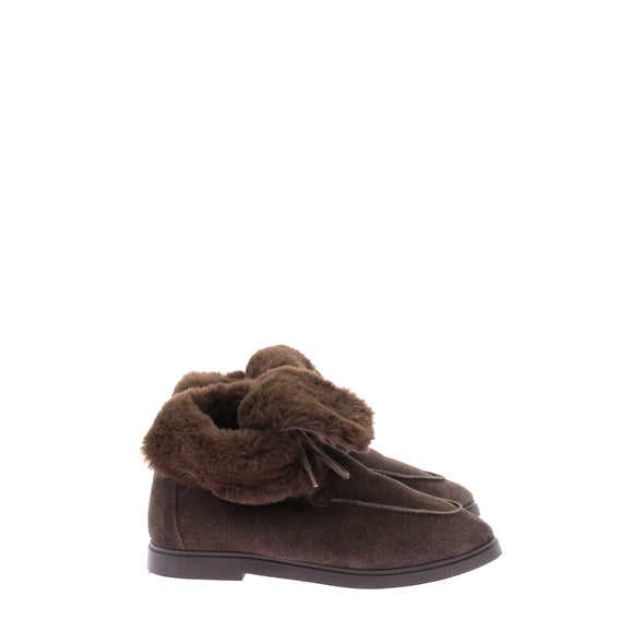 Bottines en fausse fourrure