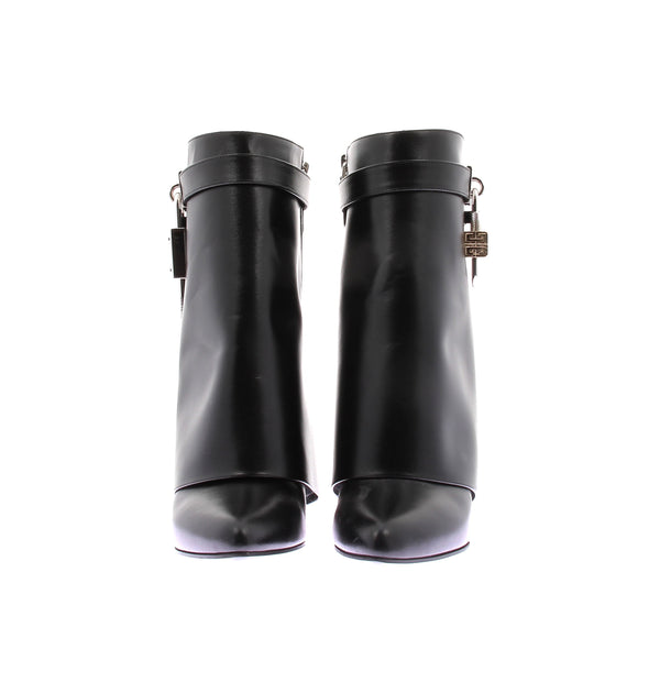 Bottines "Shark Lock" en cuir noir
