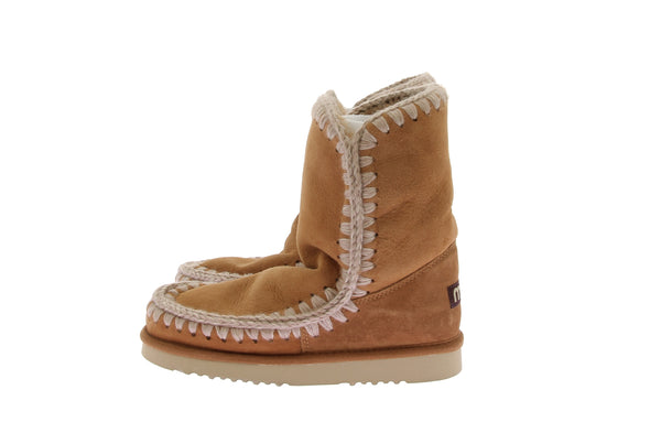 Bottines en laine et shearling
