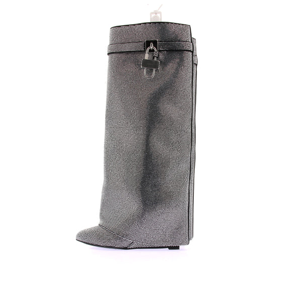 Bottes argentées "Shark Lock"