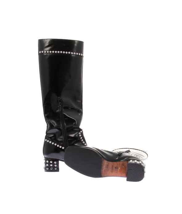 Bottes à talons noires