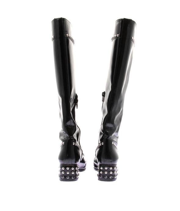 Bottes à talons noires