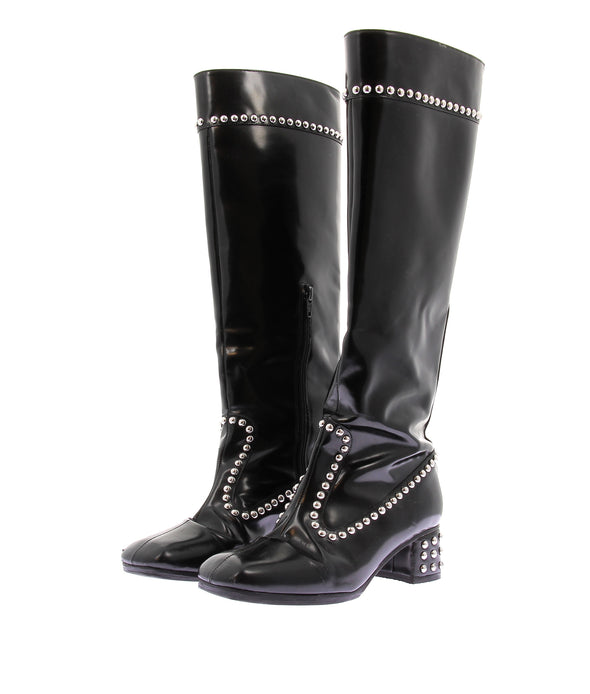 Bottes à talons noires