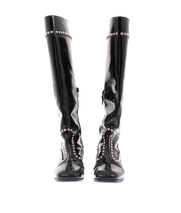 Bottes à talons noires